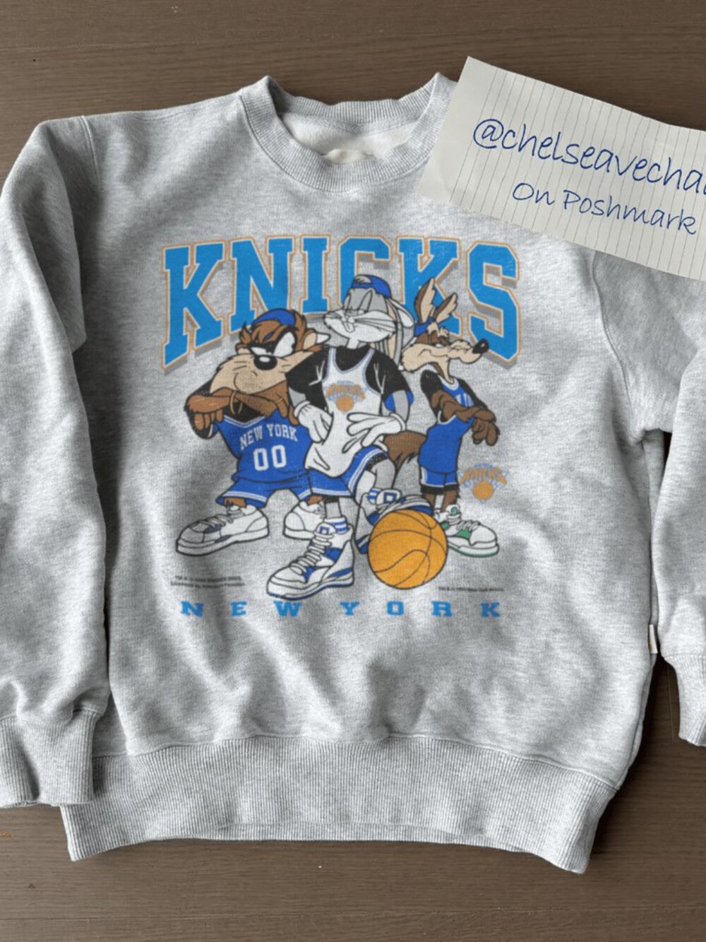 Vintage New York Knicks Looney Tunes Sweatshirt, NBA New York Knicks Shirt Tee